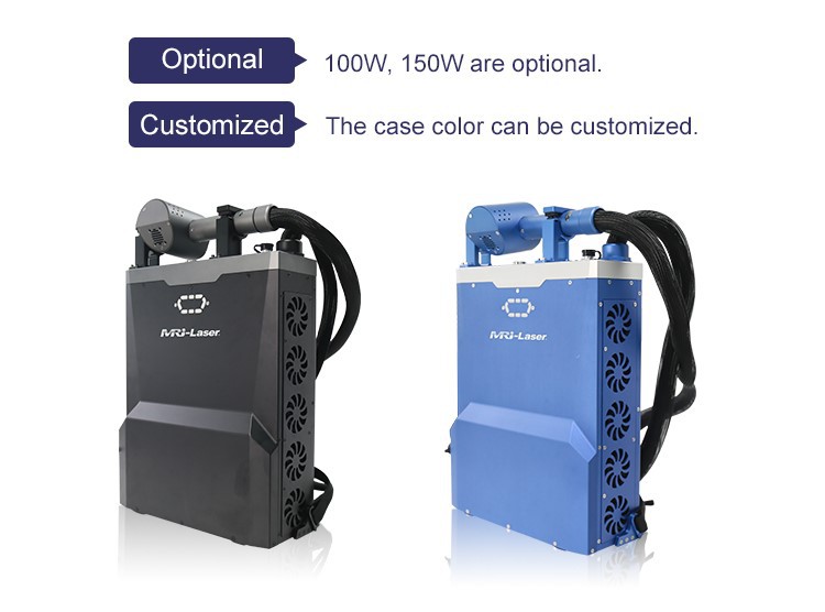 Backpack Portable Laser Cleaning Rust Removal Machine Backpack Portable Laser Cleaning Rust Removal Machine
